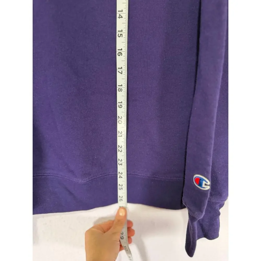 Ringling College Art Design Purple 1/4 Zip Sweatshirt Medium Preppy Vintage